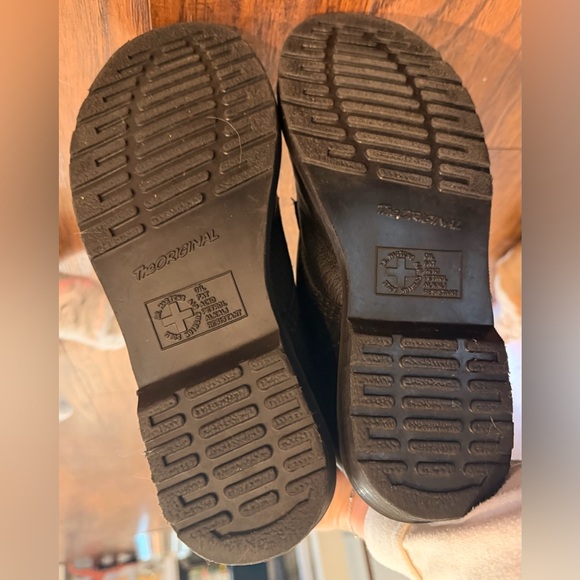 Dr. Marten Black Leather Lace-Up Boots - Picture 8 of 9